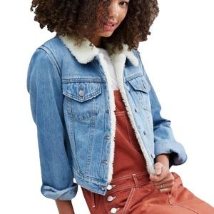 ASOS Sherpa Lined Denim Jacket